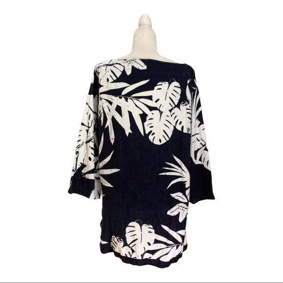 ORLEBAR BROWN Alina Camo Leaf Cover-Up 100% Cotton French Terry Retro Luxe Glam - Picture 5 of 11